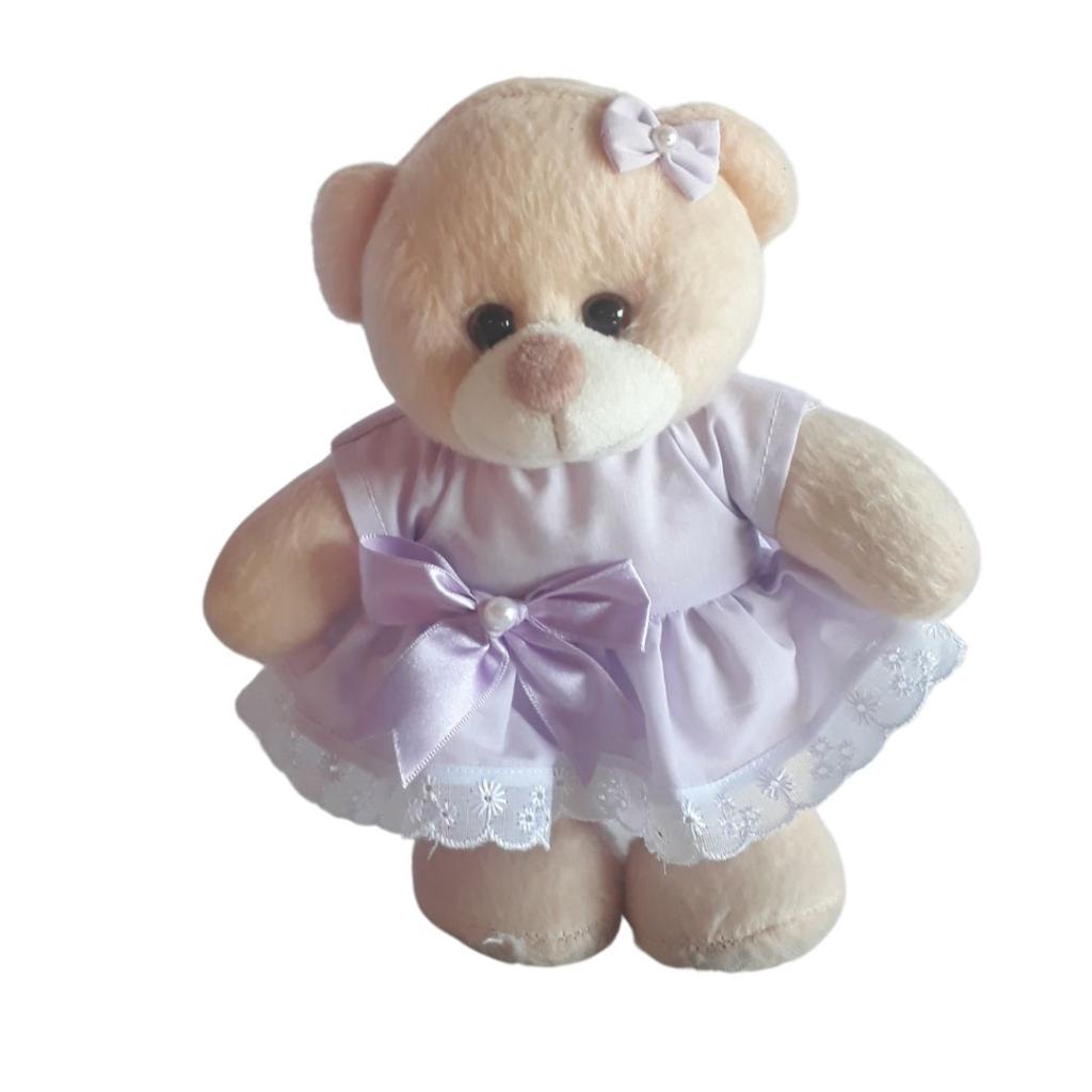 Urso Lilás Pelucia - Rocha Decorações