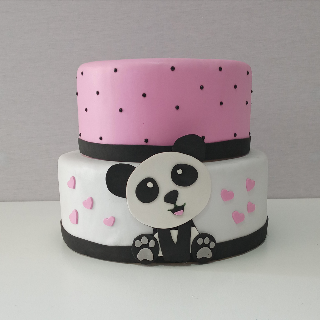 Bolo Cenógrafico/ Fake Panda - Rocha Decorações