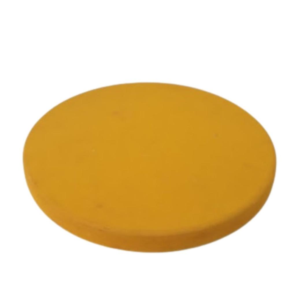 Bandeja Mdf Redonda Amarela - Amarelo - Rocha Decorações