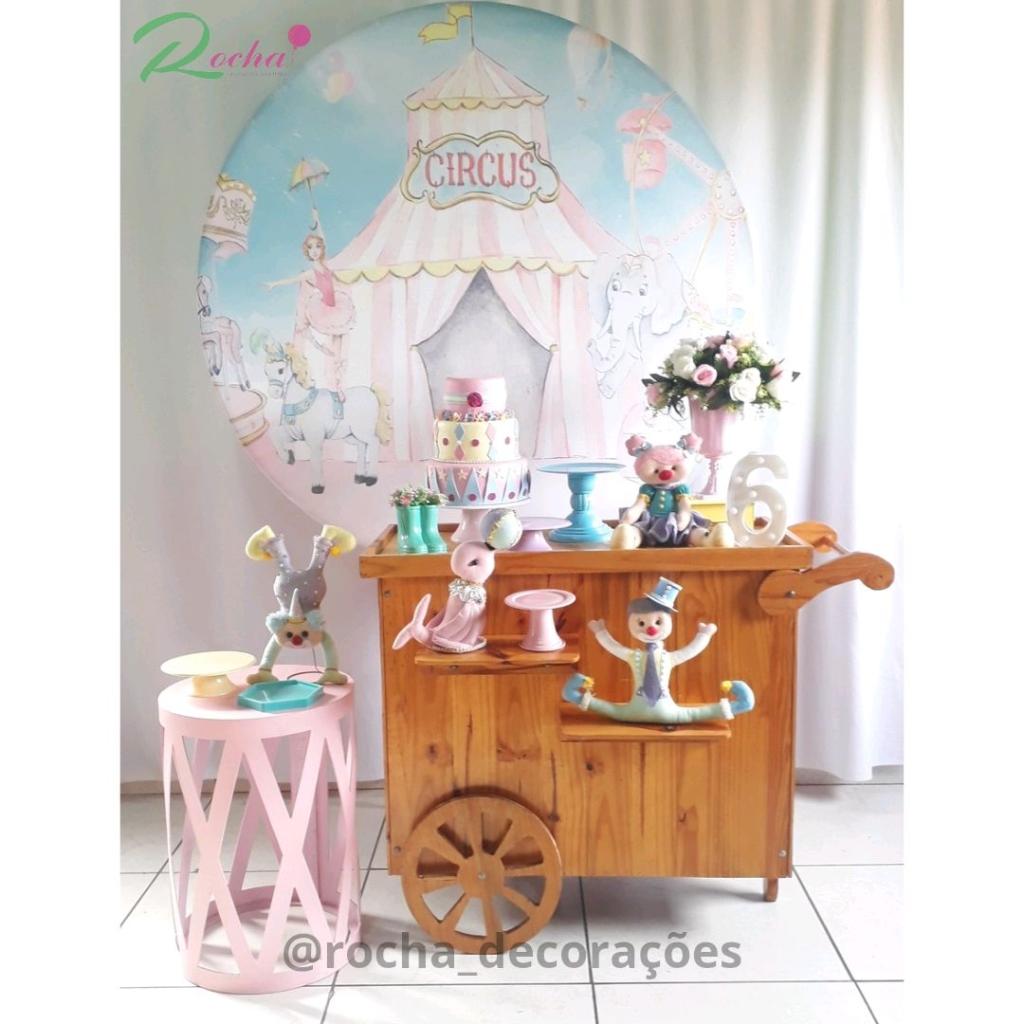 Circo Rosa Composiçã - Rocha Decorações