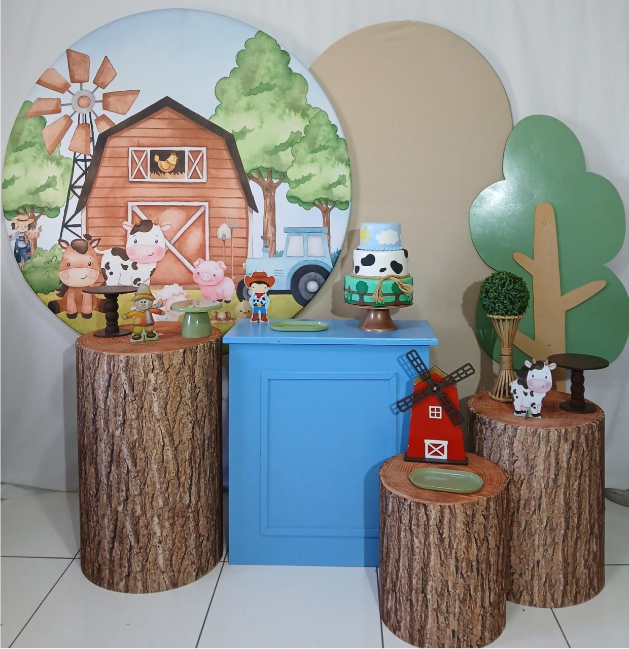 Fazendinha Menino Composição Ii - Rocha Decorações