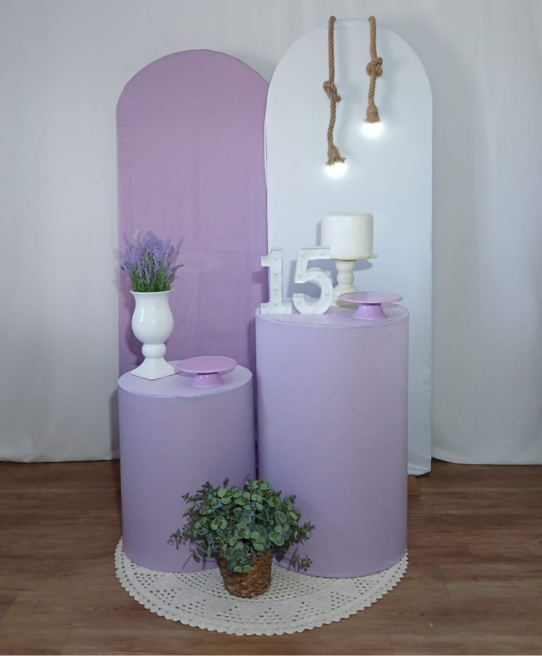 Lilas Composição K1621 - Rocha Decorações Pegue e Monte Itatiba