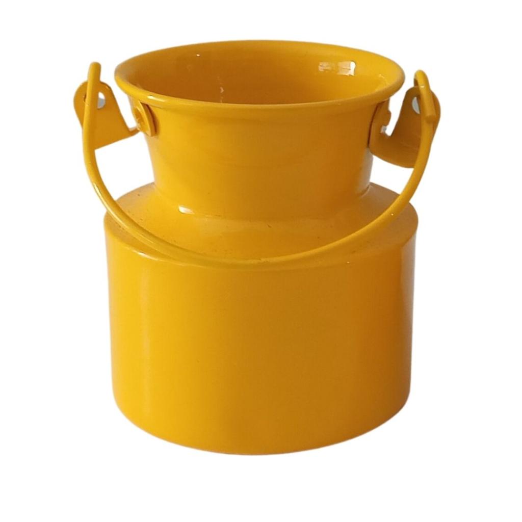 Vaso Leiteira Amarelo Pp 0,10Cm - Rocha Decorações