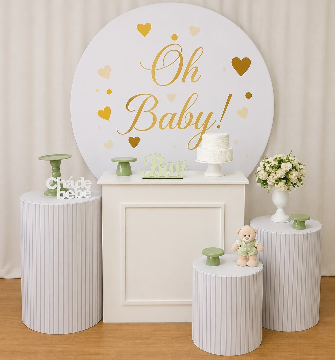 VERDE CHA DE BEBE MENINO KIT PLUS K-7991