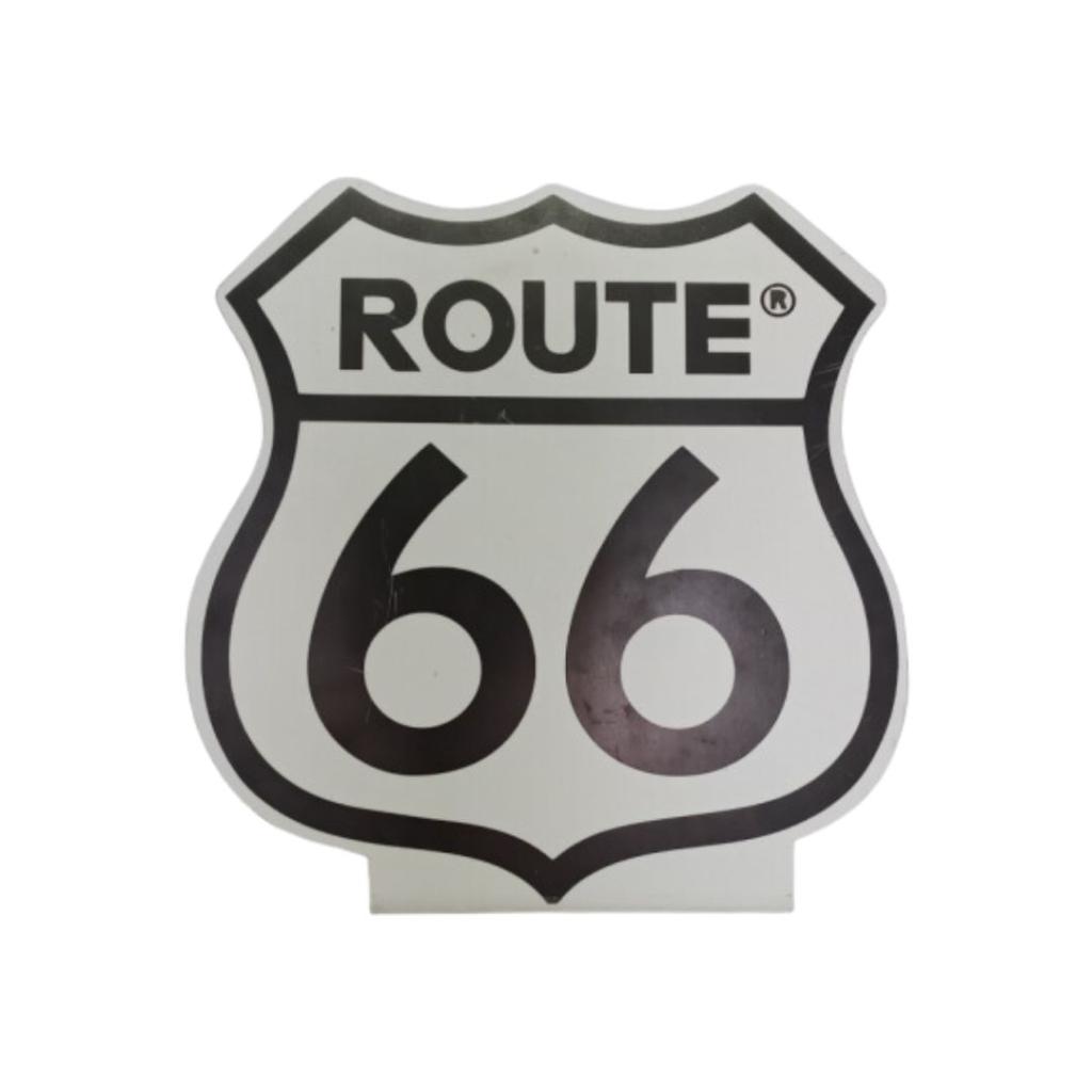 Placa Route 66 Display - Rocha Decorações