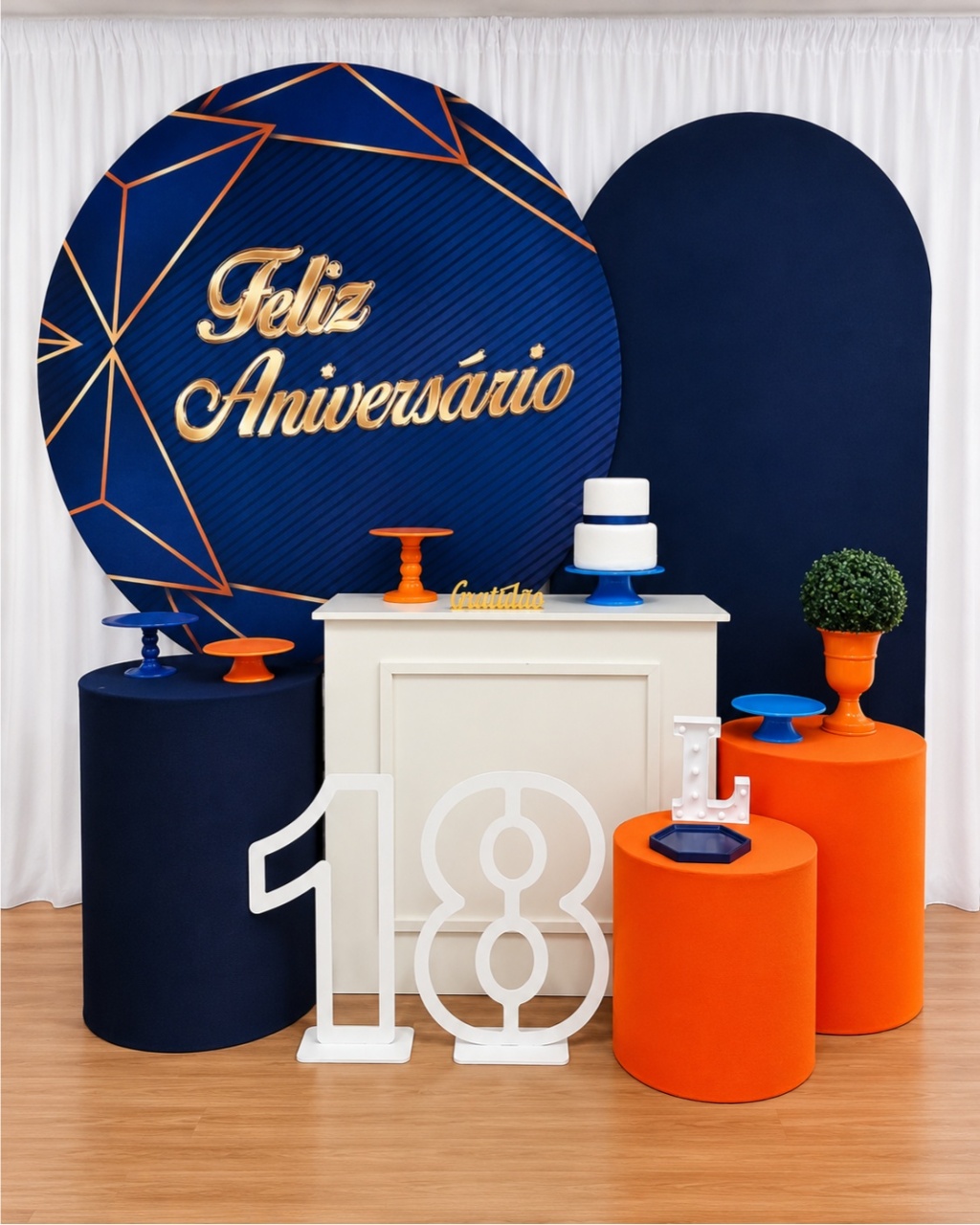 Feliz Aniversário Adulto Kit Master K-5213 - Rocha Decorações Pegue e Monte Itatiba