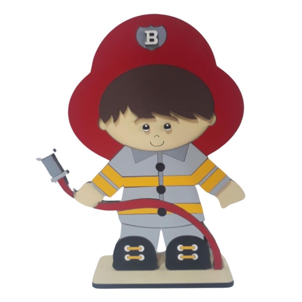 Bombeiro Display Mdf 0,20Cm - Vermelho - Rocha Decorações