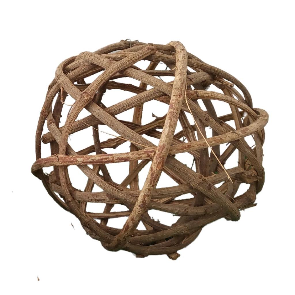 Bola de Sisal 10Cm - Rocha Decorações