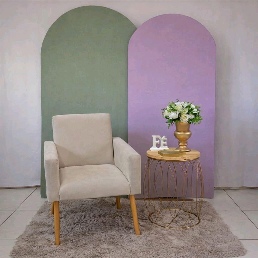 Cenário Verde E Lilás Para Chá de Mulheres, Encontros E Igrejas Composição - Rocha Decorações