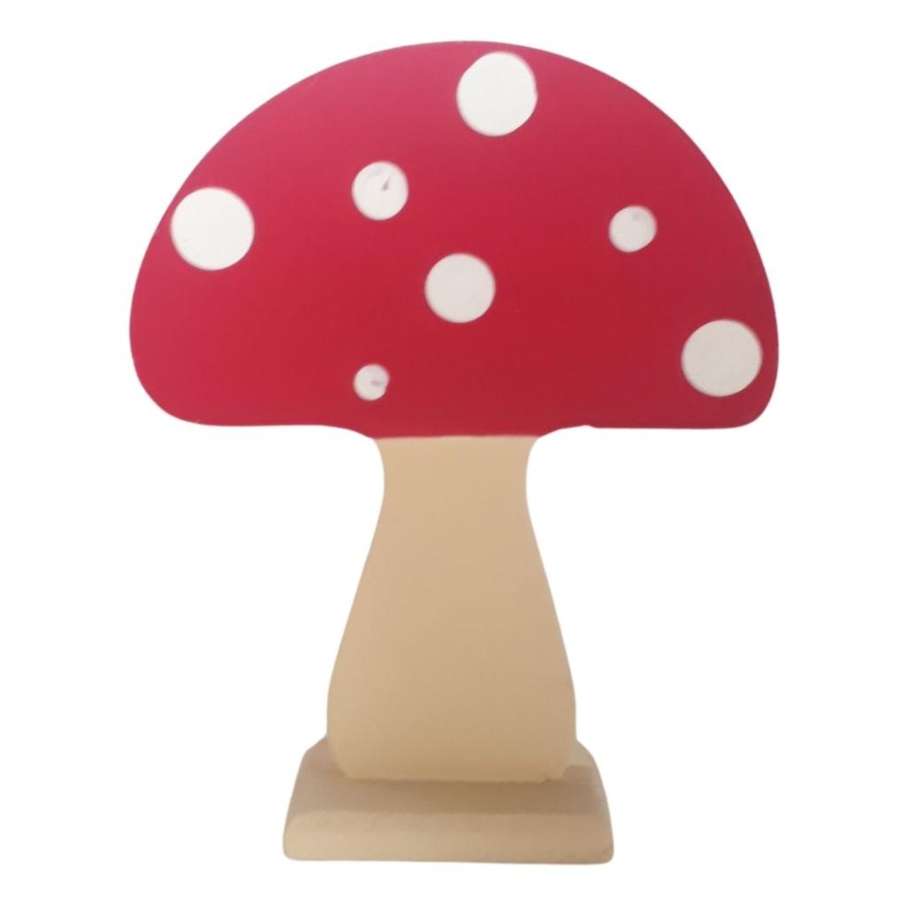 Cogumelo Vermelho Display - Vermelho - Rocha Decorações