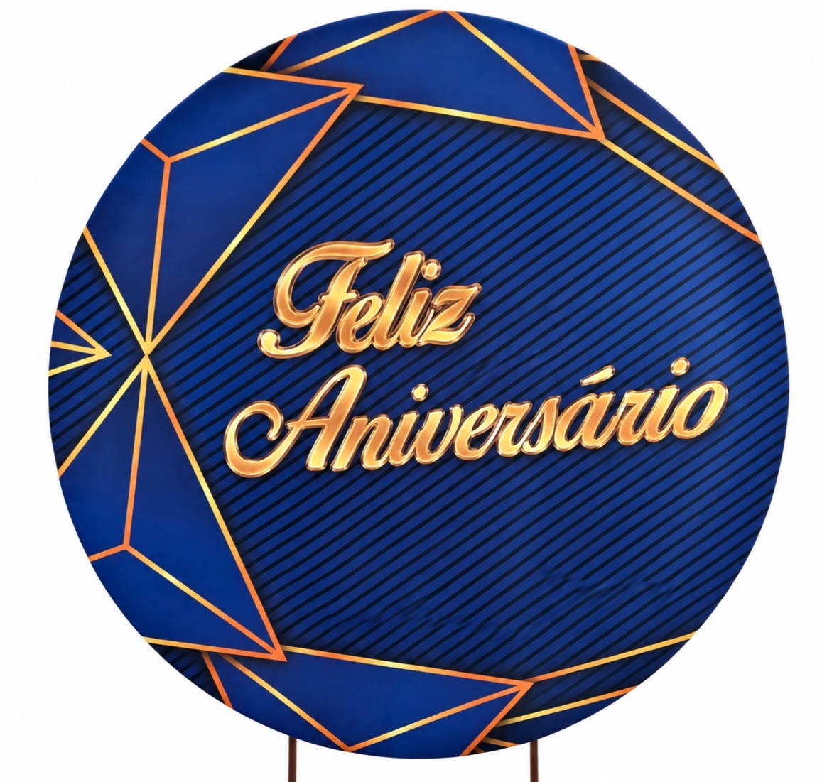 Capa Feliz Aniversário Azul Para Painel 1,50M - Rocha Decorações Pegue e Monte Itatiba