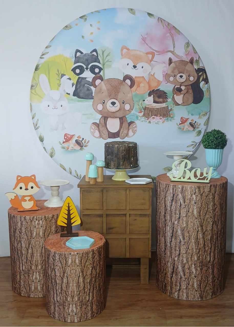 BOSQUE CHA DE BEBE MENINO KIT PLUS