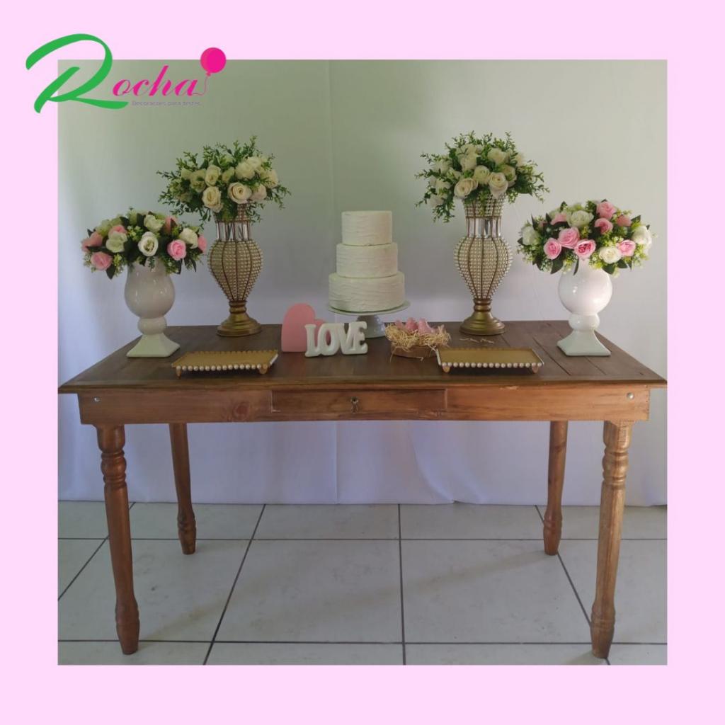 Noivado E Casamento Composição (Sem Painel de Fundo) - Rocha Decorações