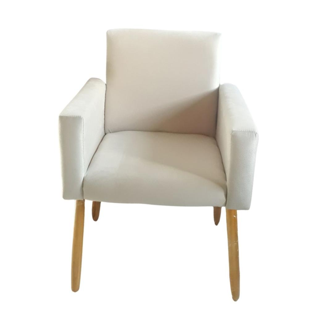 Poltrona/ Cadeira Palha - Palha/ Creme - Rocha Decorações
