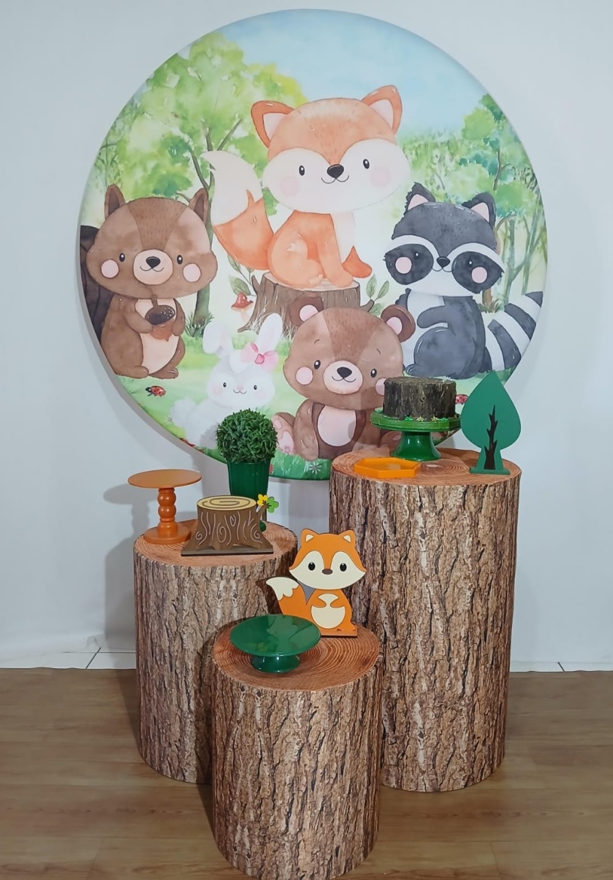 Bosque Verde E Laranja Kit Essencial - Rocha Decorações