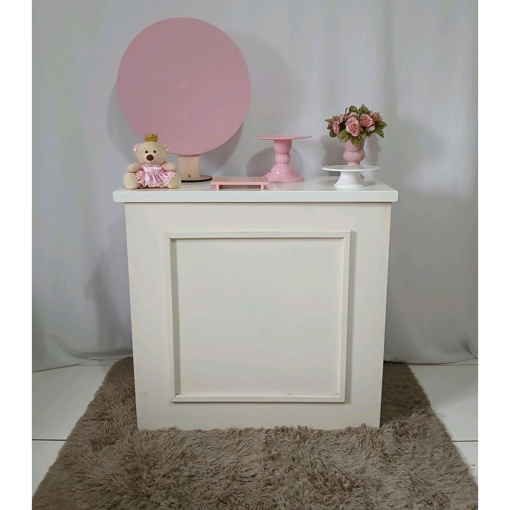 Chá de Bebe Menina Ursa Kit Festa Na Mesa - Rocha Decorações