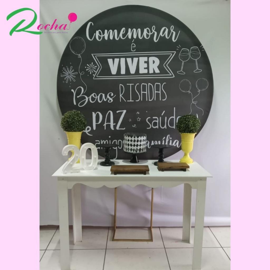 Comemorar É Viver Composição - Rocha Decorações