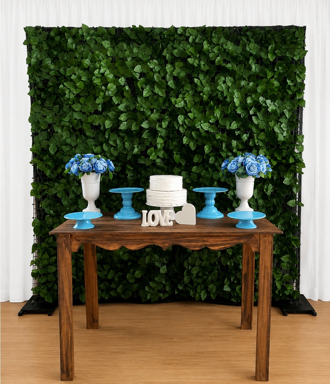 Casamento Rustico Azul Composição 7523 - Rocha Decorações Pegue e Monte Itatiba