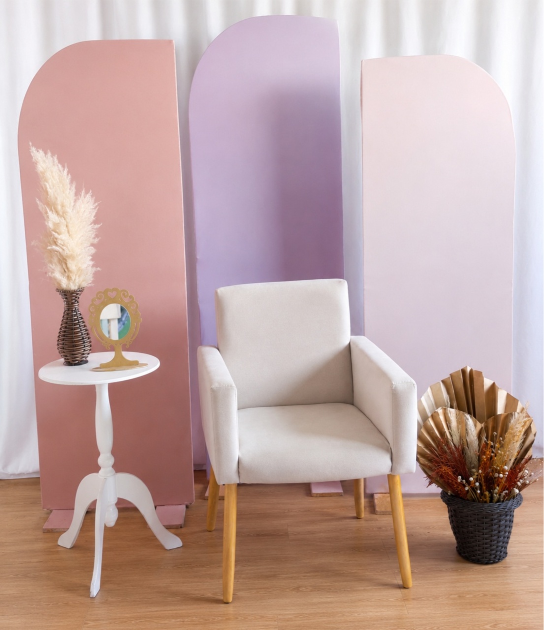 Cenário Para Foto Nude E Lilas - Rocha Decorações Pegue e Monte Itatiba