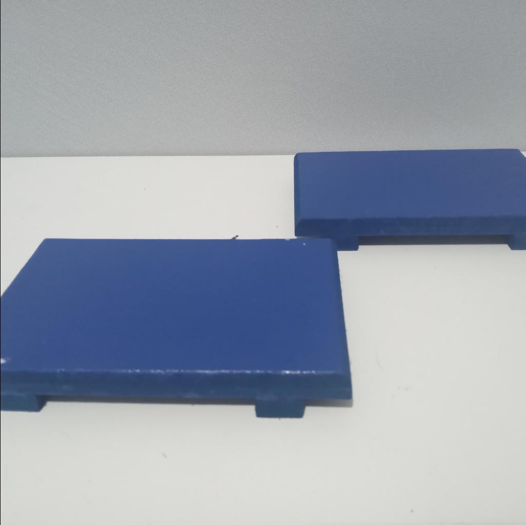 Bandeja Mdf Retangular Azul Escuro P - Azul Escuro - Rocha Decorações