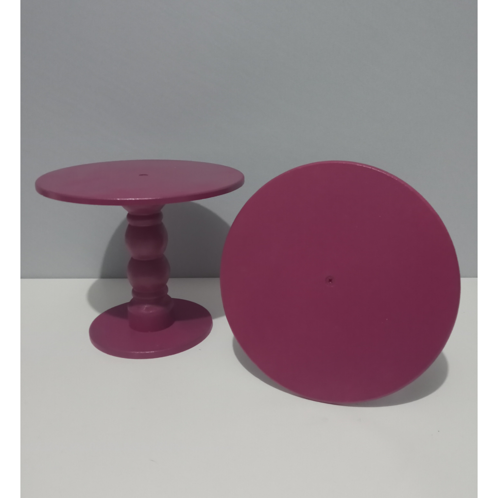 Bandeja Torneada Roxo P - Rocha Decorações