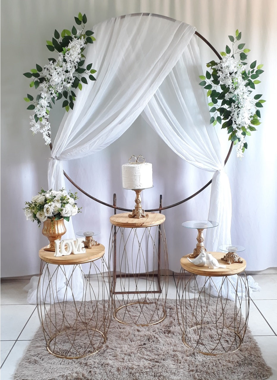 Casamento Noivado Arranjo Painel Composição - Rocha Decorações