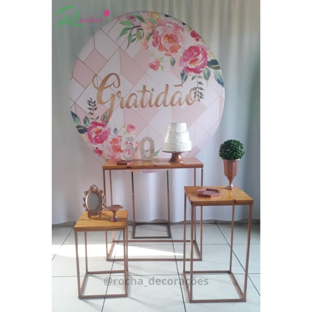 Gratidão Rose E Rosa Composição - Rocha Decorações