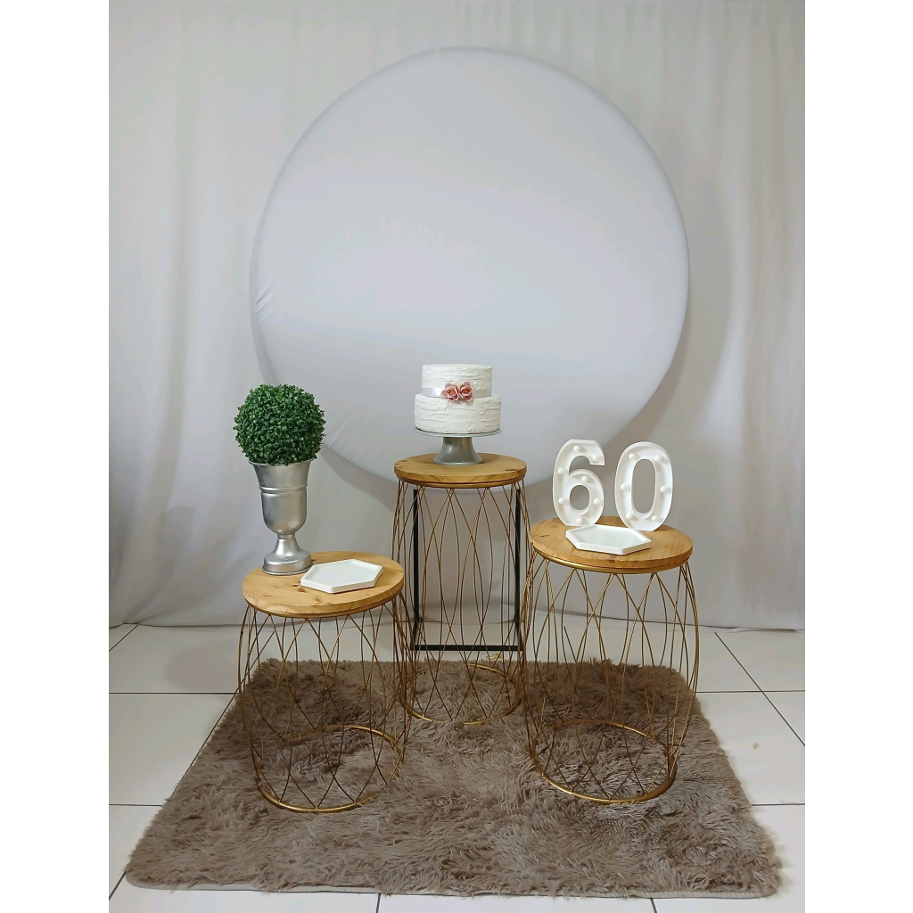 Branco E Prata Sessenta Anos Kit Premium - Rocha Decorações