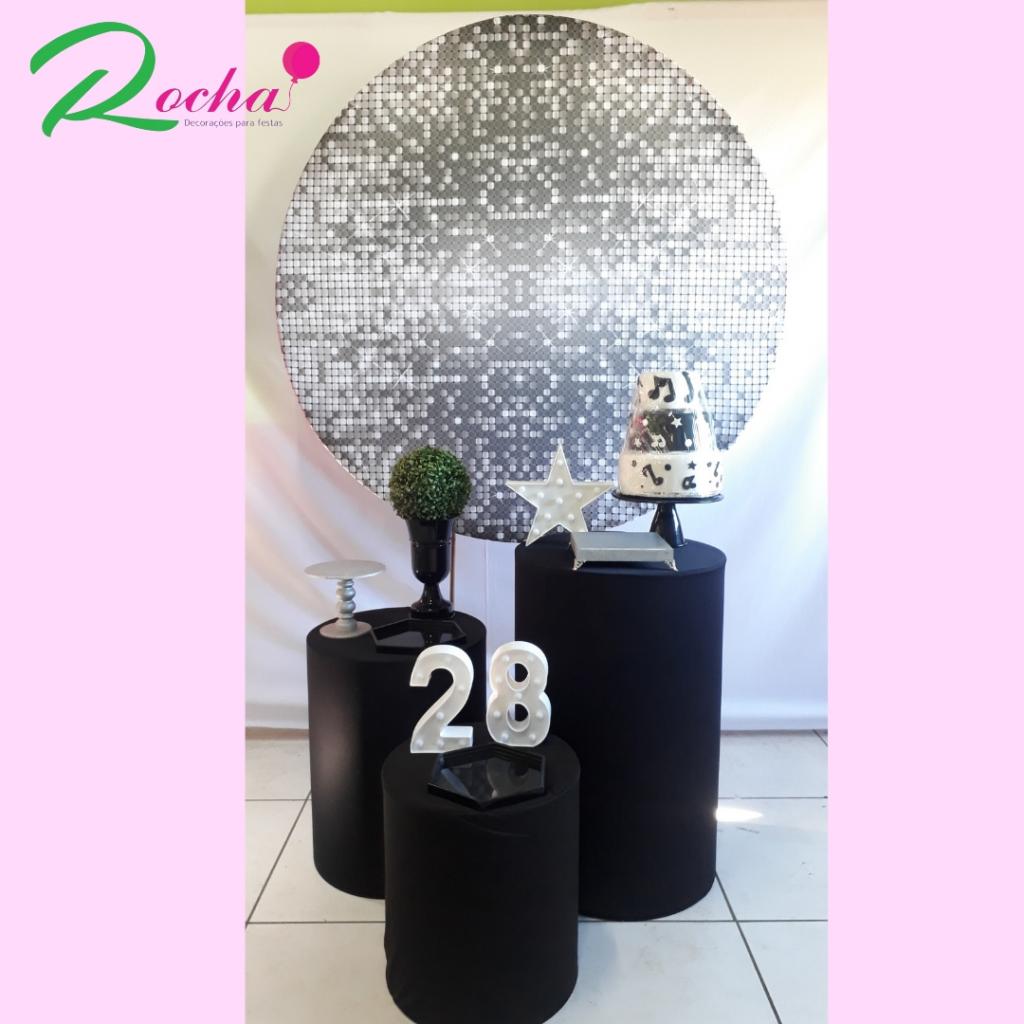 Preto E Prata Kit Essencial - Rocha Decorações