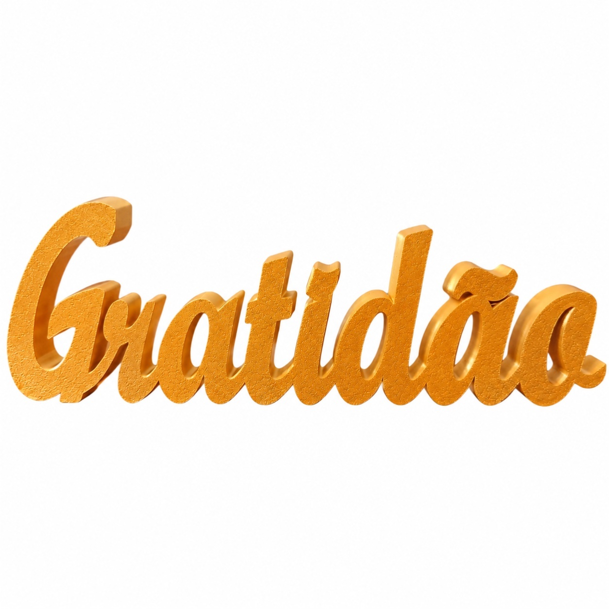Gratidão Dourada Palavra 0,15Cm - Rocha Decorações Pegue e Monte Itatiba