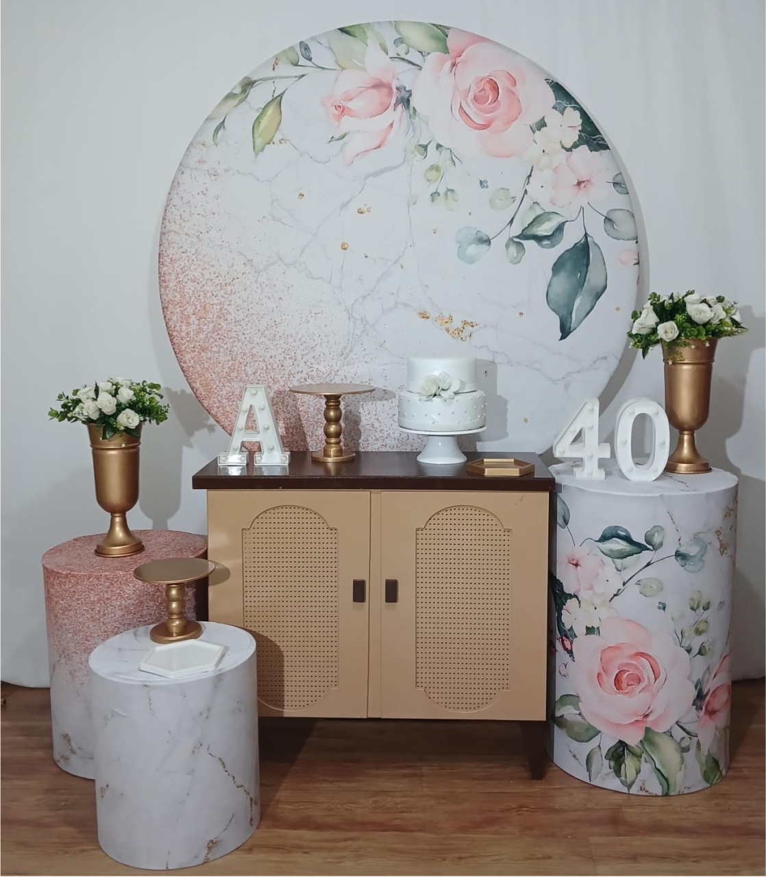 FLORAL SALMÃO ADULTO FEMININO KIT PLUS