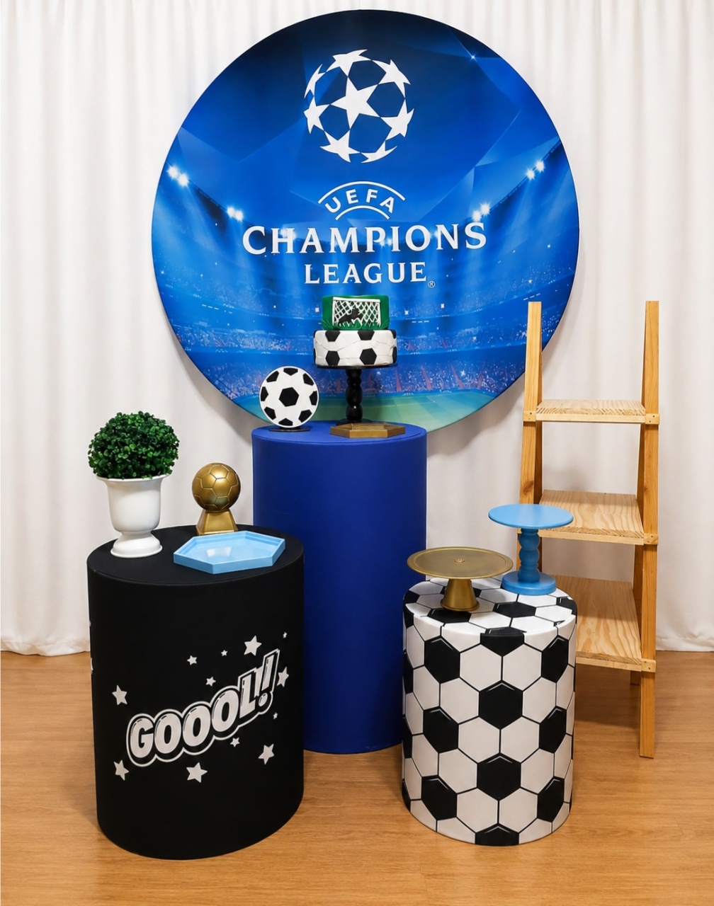 Futebol Champions Kit Essencial + Escada Lembrancinha 6432 - Rocha Decorações Pegue e Monte Itatiba