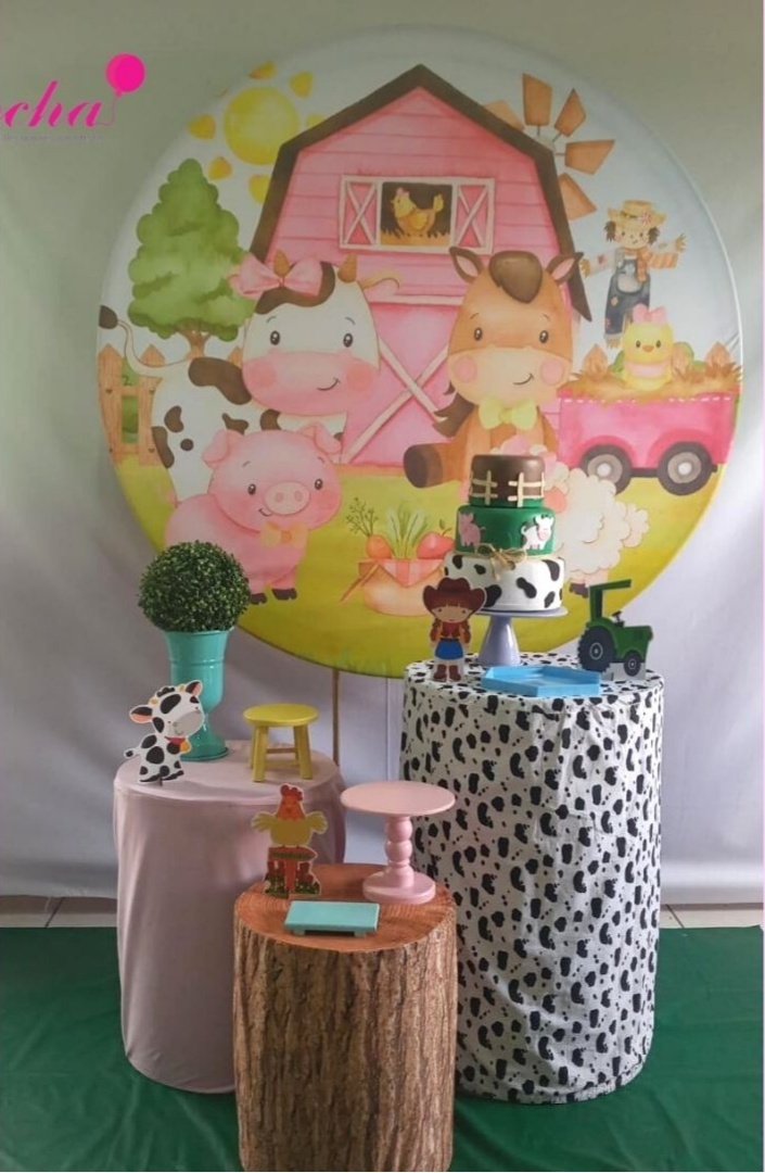 Fazendinha Rosa Kit Essencial - Rocha Decorações
