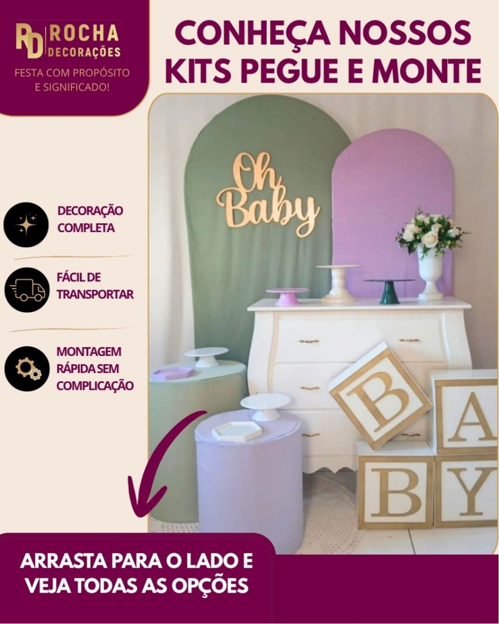 Conheça Nossos Kits - Rocha Decorações