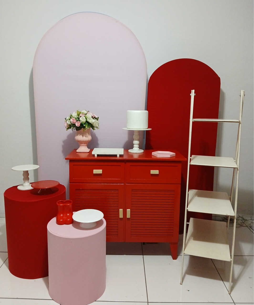 Vermelho Cereja Composição - Rocha Decorações