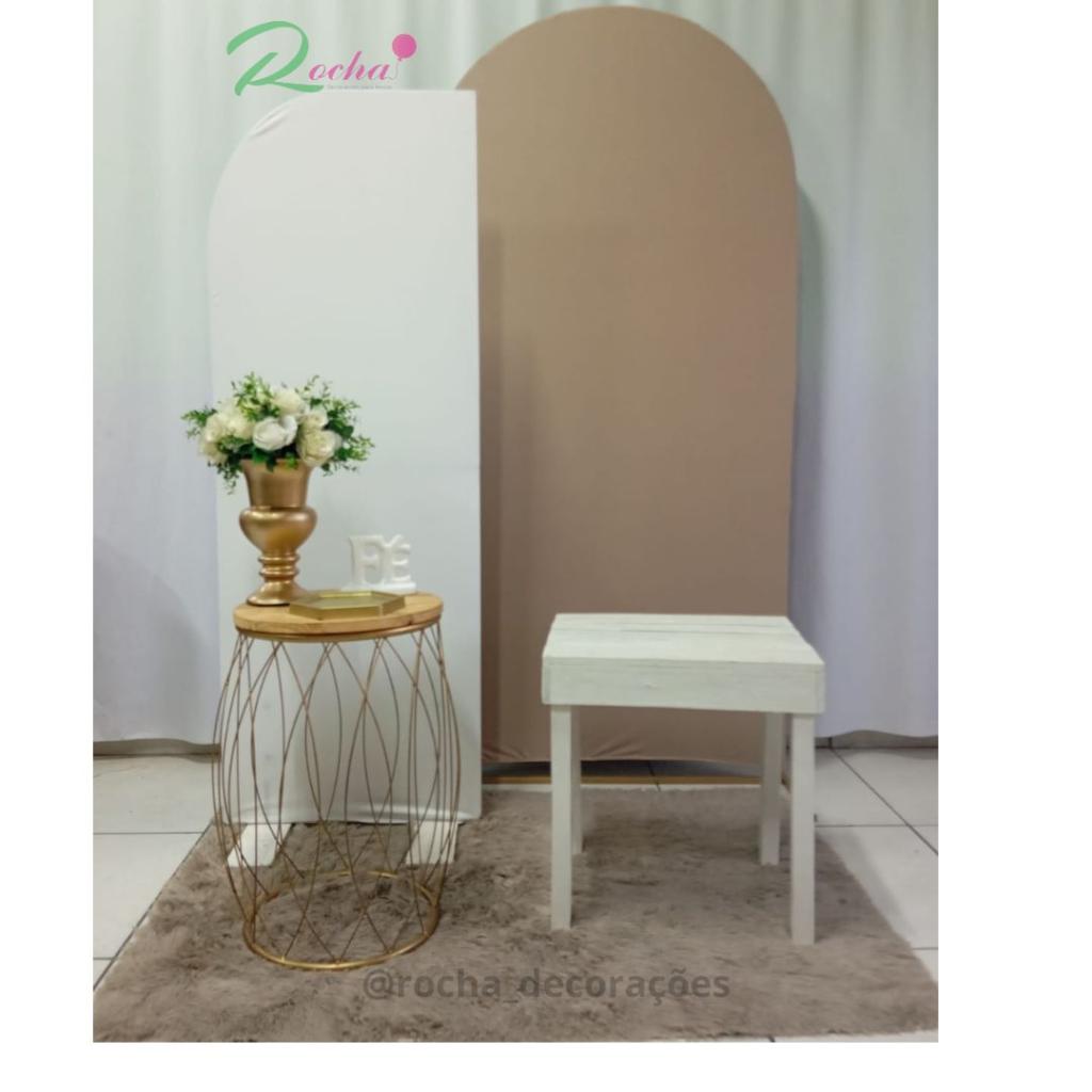 Cenario de Fotos Branco E Nude - Rocha Decorações
