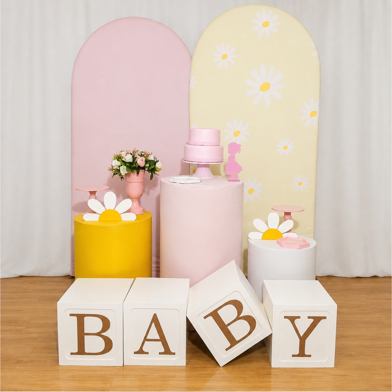 Margarida Cha de Bebe Kit Duo Romano K1109 - Rocha Decorações Pegue e Monte Itatiba