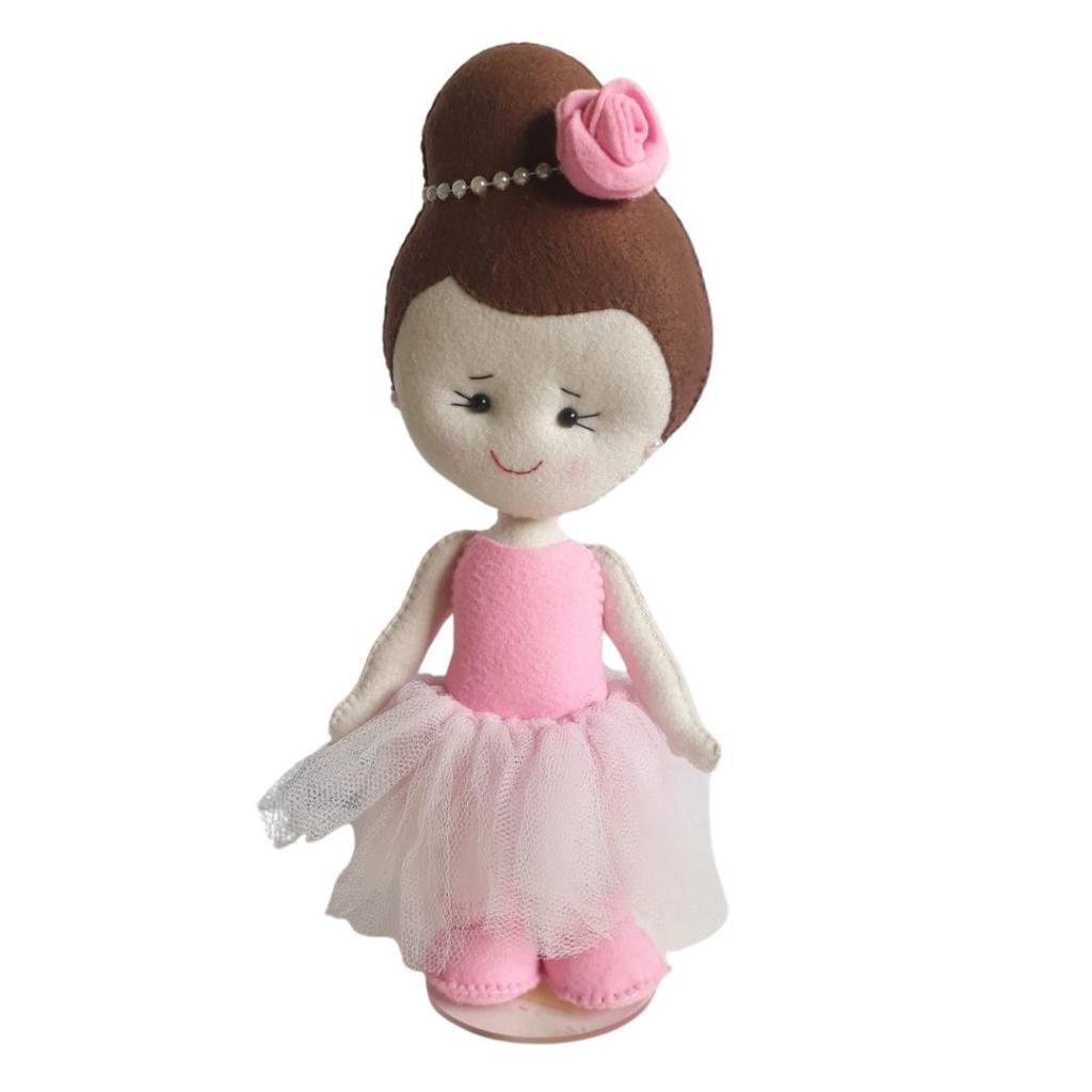 Bailarina de Feltro 20Cm - Rocha Decorações