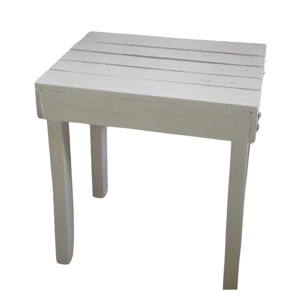 Banco Palete Branco - Branco - Rocha Decorações