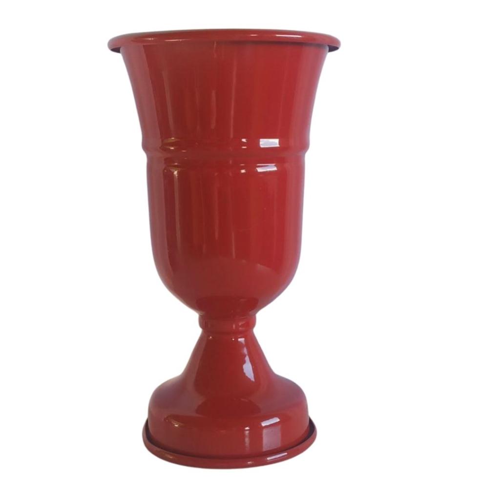Vaso Imperial Vermelho M - Rocha Decorações