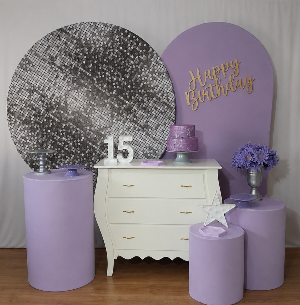 Lilas E Prata 15 Anos Kit Master - Rocha Decorações