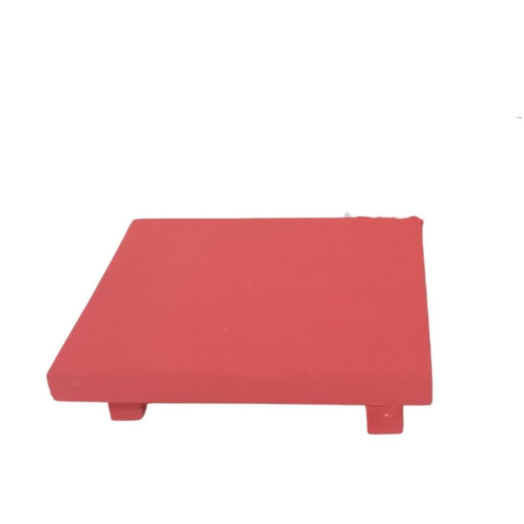 Bandeja Mdf Retangular Vermelha - Vermelho - Rocha Decorações
