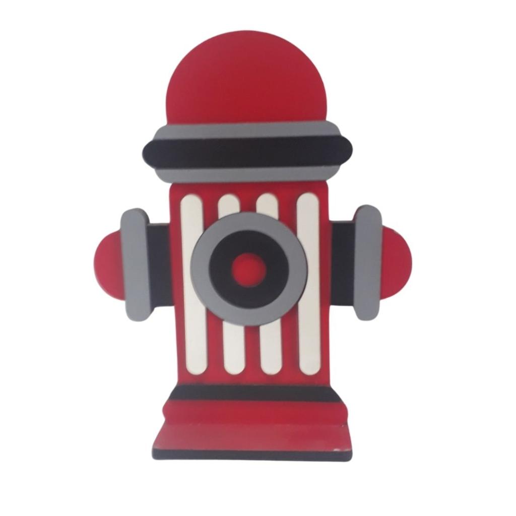 Hidrante Poste Display Mdf - Vermelho - Rocha Decorações