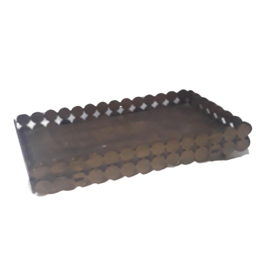 Bandeja de Mdf Retangular Rustico - Rustico - Rocha Decorações