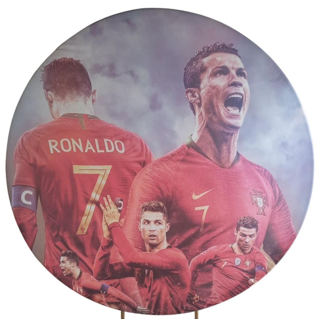 Capa Para Painel Cristiano Ronaldo Cr7 1,50M. - Rocha Decorações