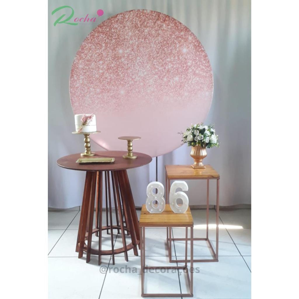 Glitter Rose, Dourado Composição 0057 - Rocha Decorações