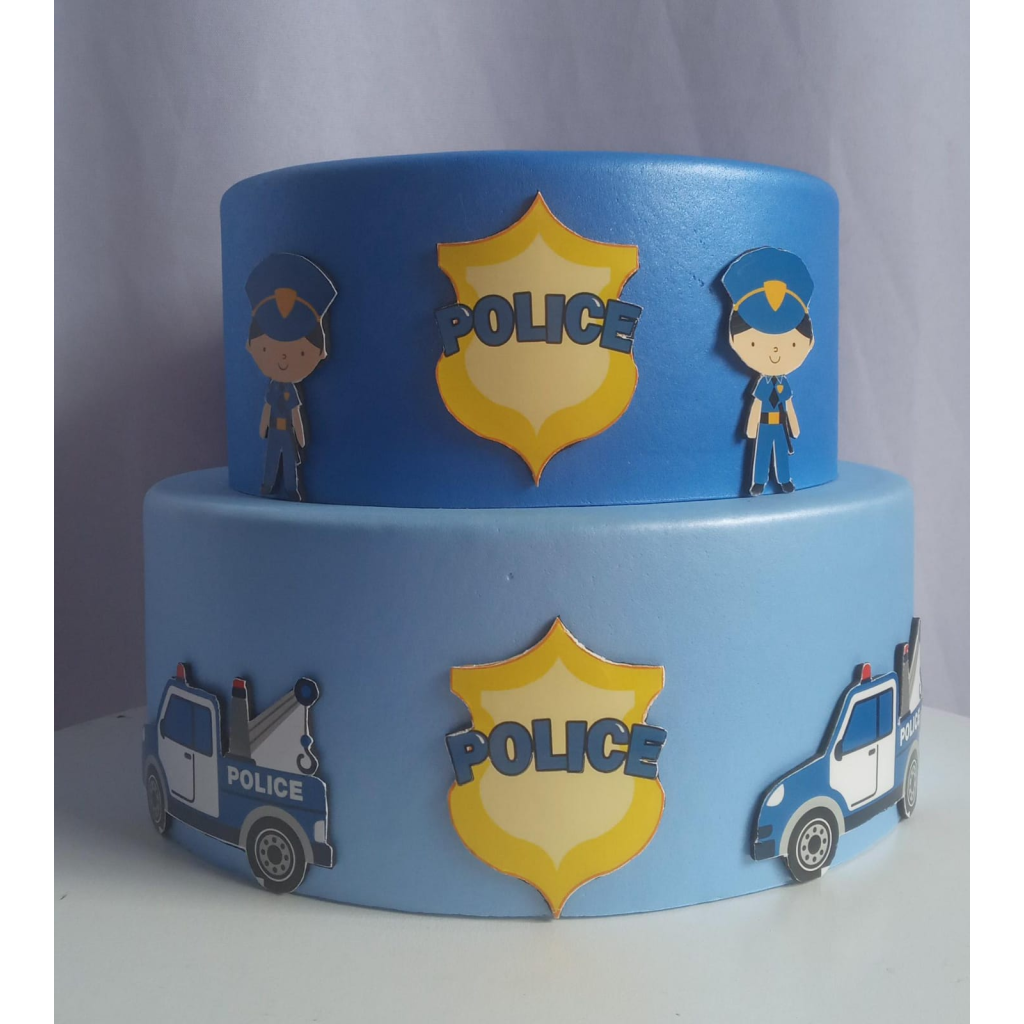 Bolo Cenográfico/ Fake Policia - Rocha Decorações