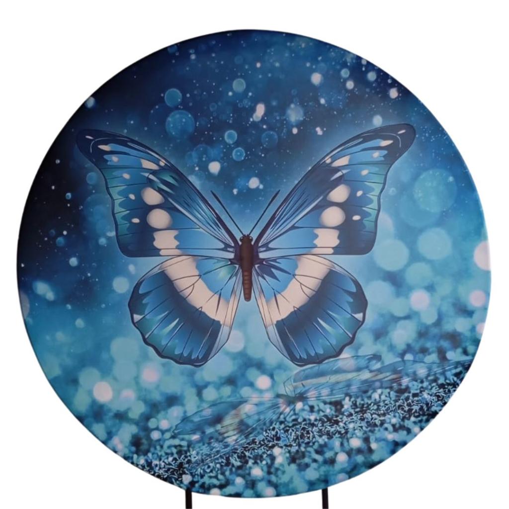 Capa Borboleta Azul Para Painel 1,20M - Rocha Decorações