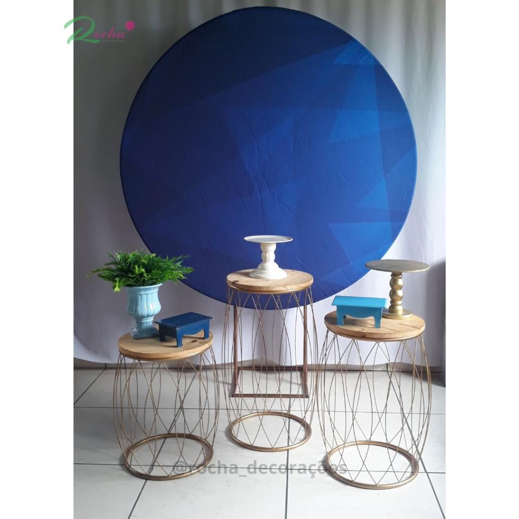 Azul E Dourado Garden Kit Premium - Rocha Decorações