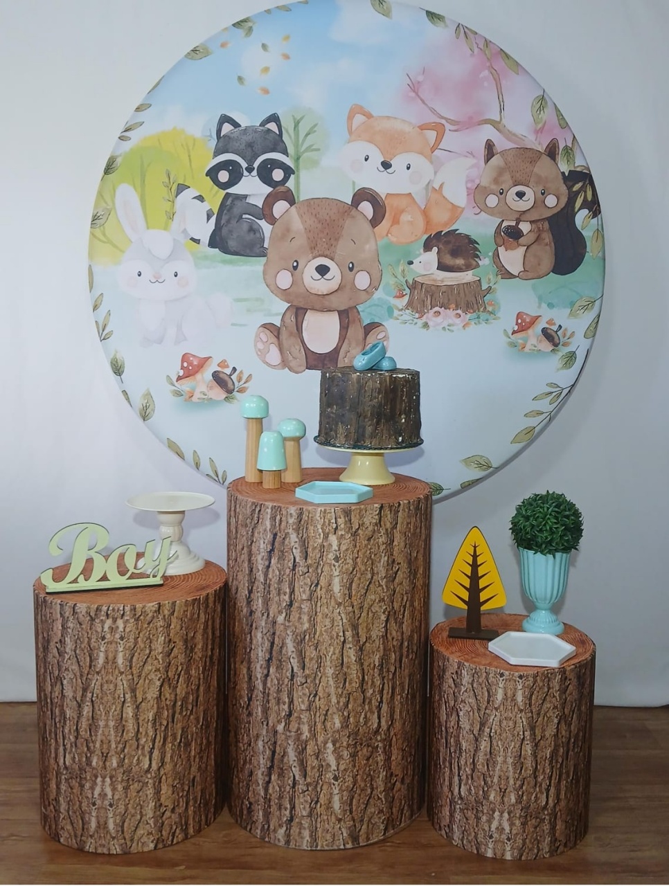 BOSQUE CHA DE BEBE MENINO KIT ESSENCIAL